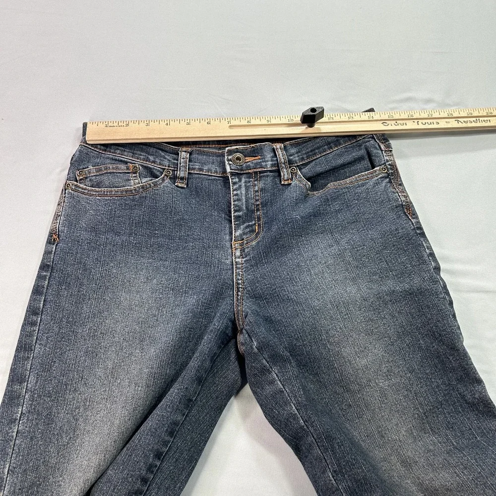 Prana‎ Jeans Womens Medium Blue Flare Bootcut W4TRIX Stretch Denim Classic Pants